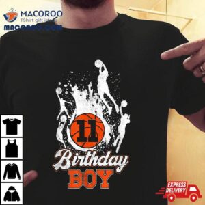 11th Birthday Basketball Theme Boy 11 Yrs Old Shirt