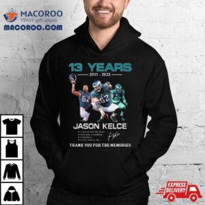 Years Jason Kelce Thank You For The Memories Signature Tshirt