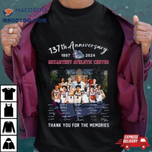 Th Anniversary Mccarthey Athletic Center Thank You For The Memories Signatures Tshirt