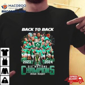 2024 Back To Back Six Nations Champions Irish Rugby Shirt