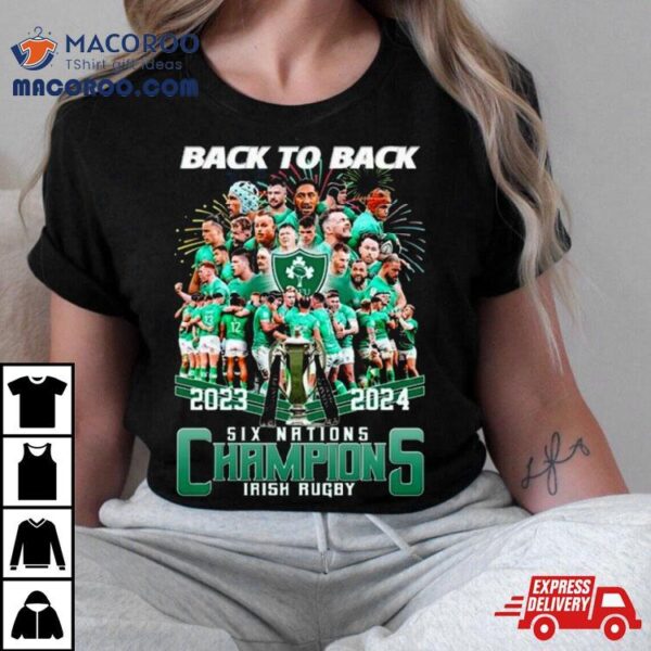 2024 Back To Back Six Nations Champions Irish Rugby Shirt