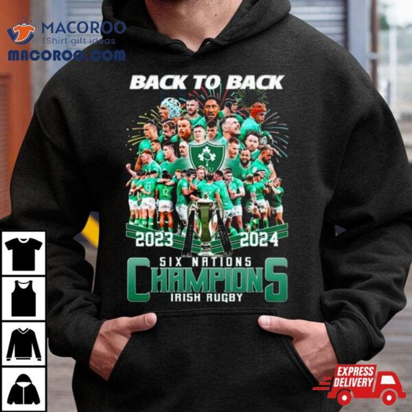 2024 Back To Back Six Nations Champions Irish Rugby Shirt