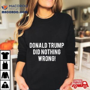 Donald Trump Did Nothing Wrong Tshirt