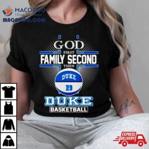 2024 God First Family Second Then Duke Basketball Shirt