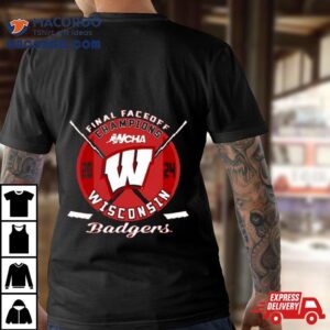 Wcha Women S Hockey Wisconsin Badgers Conference Tournament Champions Tshirt