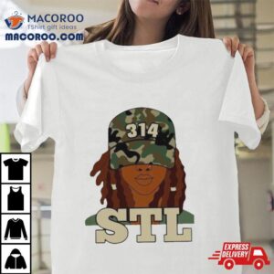 Stl St Louis Black Woman Locs Tshirt