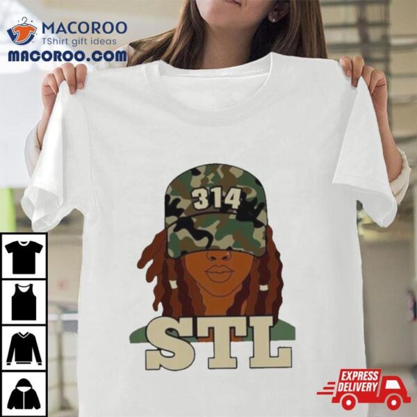 314 Stl St. Louis Black Woman Locs Shirt