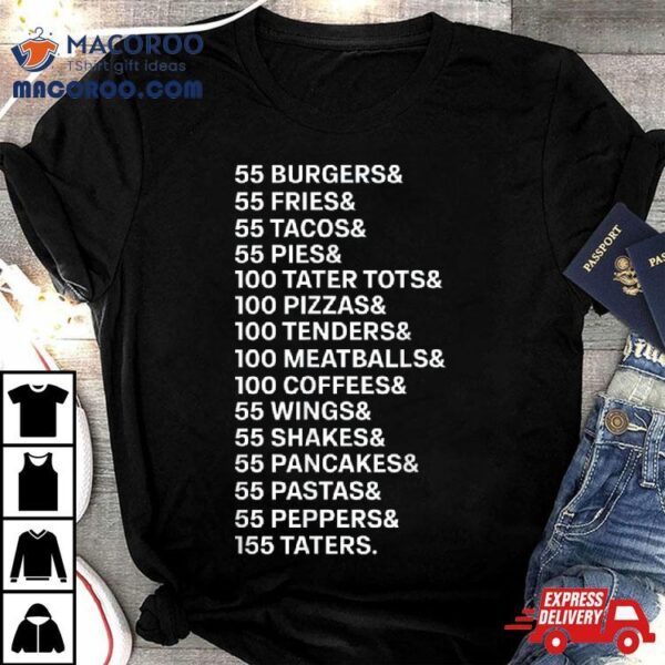55 Burgers 55 Fries I Think You Should Leave Vintage Meme Shirt