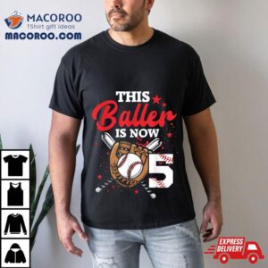 Th Birthday Baseball Boy Year Old Player Tshirt