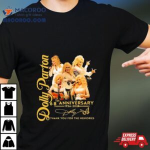 Th Anniversary Of Dolly Parton Thank You For The Memories Signatures Tshirt