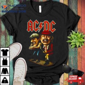 Acdc Caricature In Concert Shirt