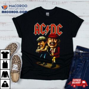 Acdc Caricature In Concer Tshirt