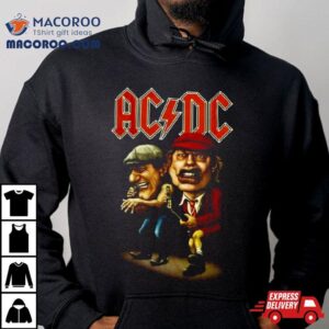 Acdc Caricature In Concer Tshirt