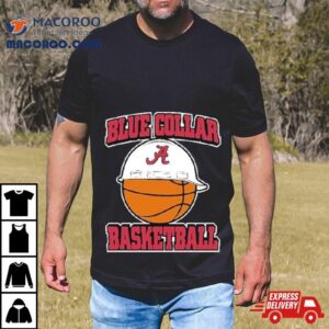 Alabama Crimson Tide Blue Blue Collar Basketball Tshirt