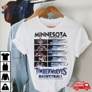 All Stars Minnesota Timberwolves Starting 6 Basketball White Design Shirt