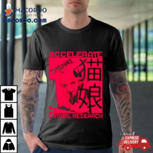 Anime Accelerate Imgnai Catgirl Research Tshirt