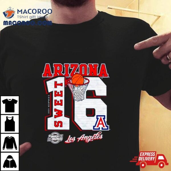 Arizona Wildcats 2024 Men’s Basketball March Madness Sweet 16 Los Angeles Shirt