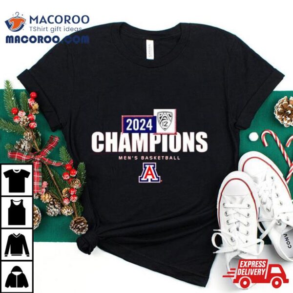 Arizona Wildcats 2024 Pac 12 Mens Basketball Conference Champions Shirt