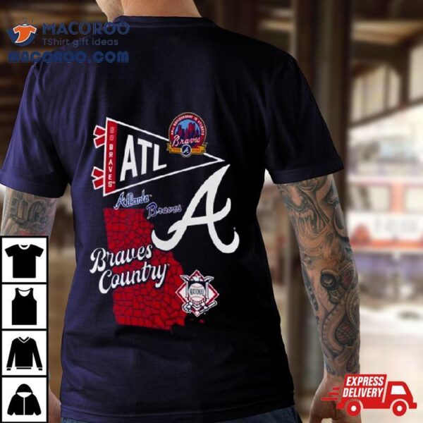 Atlanta Braves Split Zone Braves Country 2024 Shirt