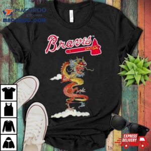 Atlanta Braves Tiny Turnip Infant Year Of The Dragon Tshirt