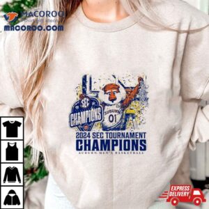 Aubie Auburn Tigers Sec Tournament Champions 2024 Shirt