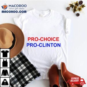 Aubrey Plaza Wearing Pro Choice Pro Clinton Tshirt