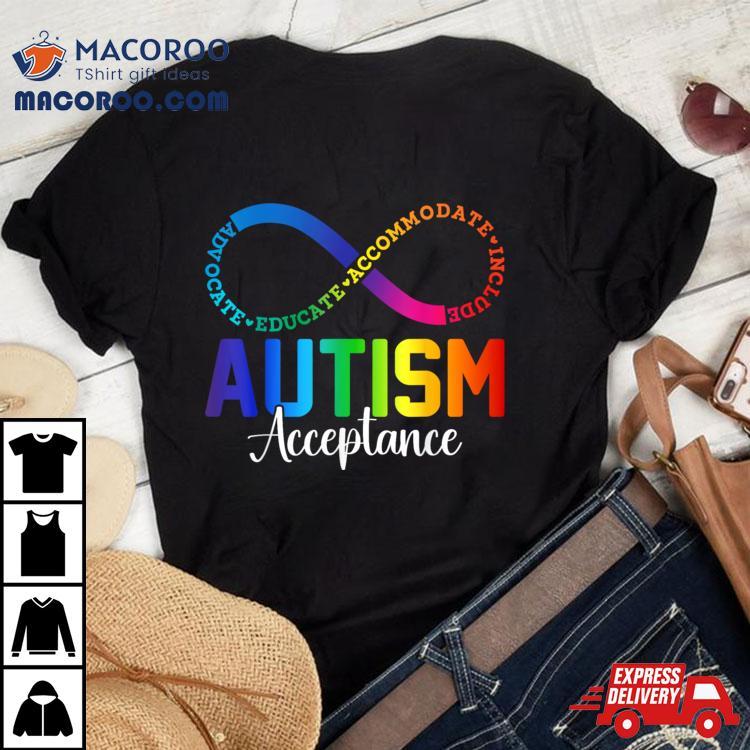 Autism Awareness Acceptance Shirt Infinity Symbol Men Women Shirt Autism Awareness Acceptance Shirt Infinity Symbol Men Women Shirt
