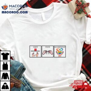 Autism Awareness Want More Acceptance Shirt 2 Autism Awareness Want More Acceptance Tshirt