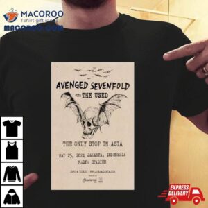 Avenged Sevenfold Jakarta Indonesia May 25 2024 Madya Stadium Shirt