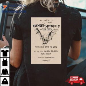 Avenged Sevenfold Jakarta Indonesia May Madya Stadium Tshirt