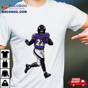 Baltimore Ravens Derrick Henry Running Holding Ball Tshirt