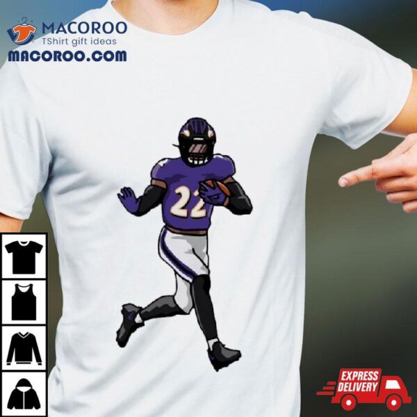 Baltimore Ravens Derrick Henry Running Holding Ball Shirt