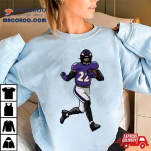 Baltimore Ravens Derrick Henry Running Holding Ball Tshirt