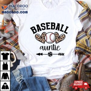 Baseball Auntie Wo Game Day Senior Nigh Tshirt