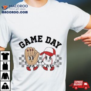 Baseball Game Day Groovy Vintage Shirts Funny Kid Shirt