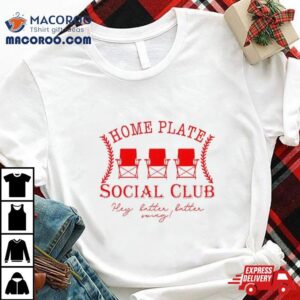 Baseball Home Plate Social Club Tshirt