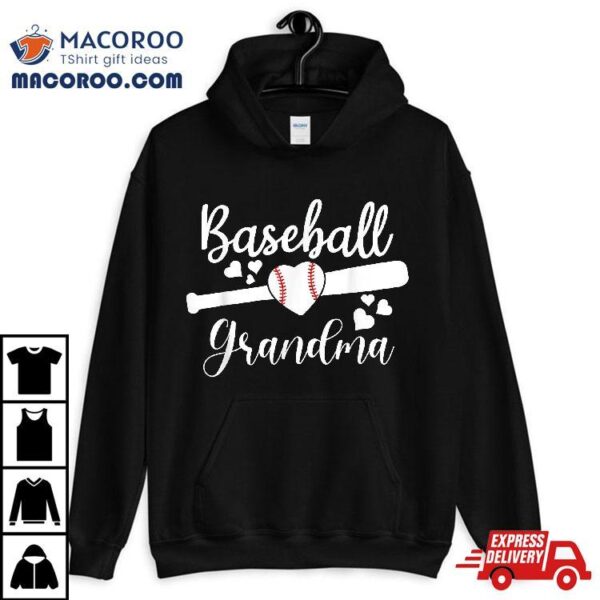 Baseball Lover Cute Grandma Shirt