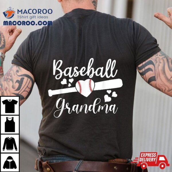 Baseball Lover Cute Grandma Shirt