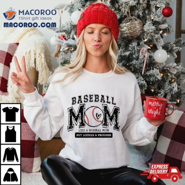 Baseball Mom Like A Normal Game Day Softball Shirt