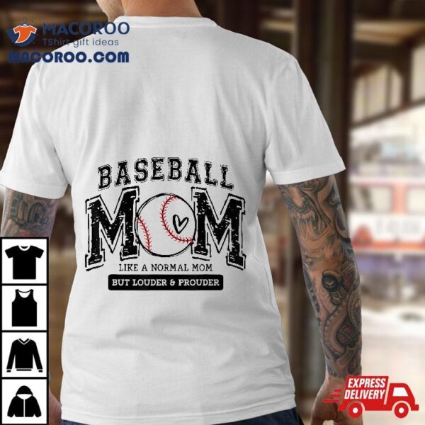 Baseball Mom Like A Normal Game Day Softball Shirt