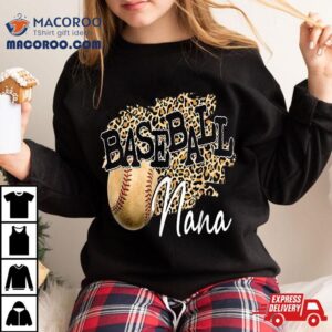Baseball Nana Leopard Mother’s Day For Boys Girls Shirt