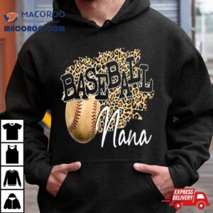 Baseball Nana Leopard Mother’s Day For Boys Girls Shirt