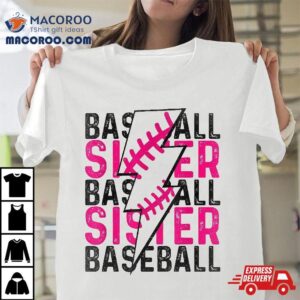 Baseball Sister Funny Gifts For Girls Tshirt