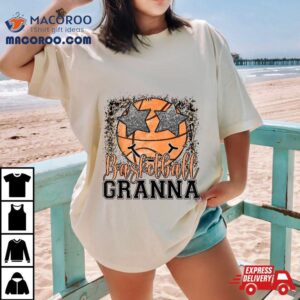 Basketball Granna Leopard Lover Family Matching Tshirt