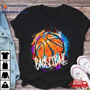 Basketball Player Korbleger Dunking Jersey Graffiti Graphic Tshirt