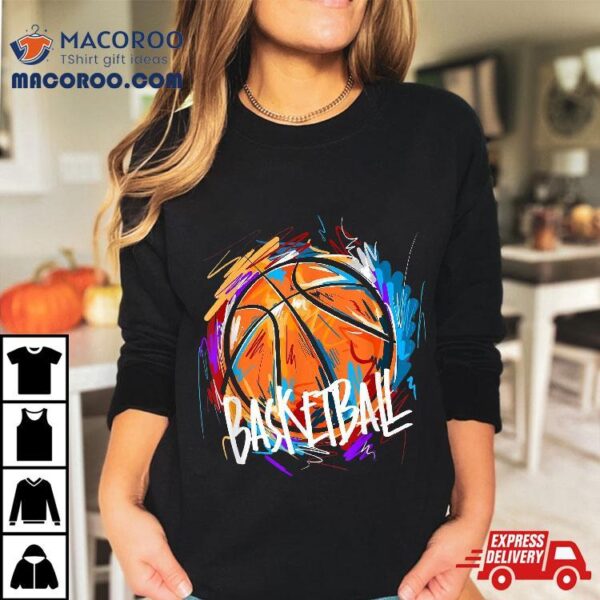 Basketball Player Korbleger Dunking Jersey Graffiti Graphic Shirt