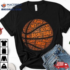 Basketball Typography Sports Score Tshirt