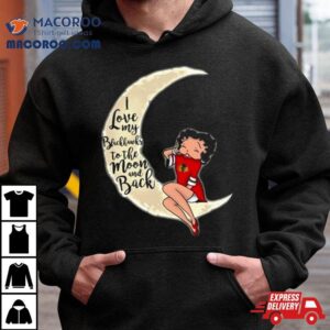 Betty Boop I Love My Chicago Blackhawks To The Moon And Back Shirt