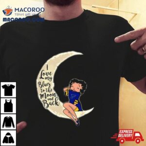 Betty Boop I Love My St Louis Blues To The Moon And Back Tshirt