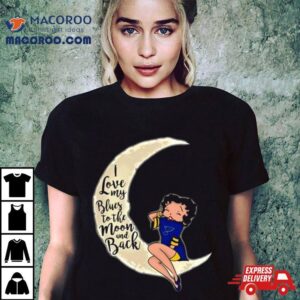 Betty Boop I Love My St Louis Blues To The Moon And Back Tshirt